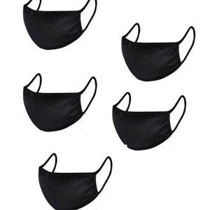 Set of 5 washable adult face masks
